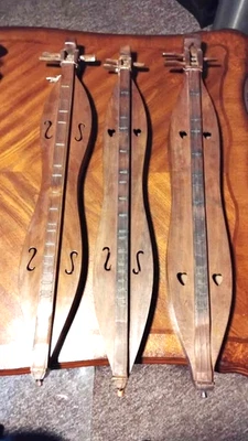 Antiguo juego de tres dulcimer de 3 cuerdas de los Apalaches hecho a mano Foto 1 de 4