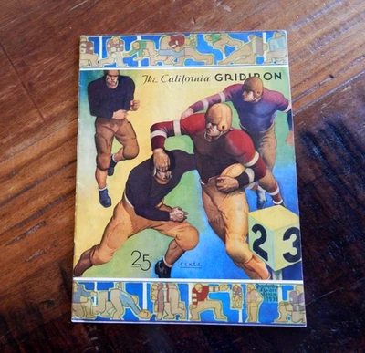 1933 NEVADA WOLF PACK VS CALIFORNIA BEARS COLLEGE FOOTBALL PROGRAMMA ALTA QUALITÀ - Immagine 1 di 4