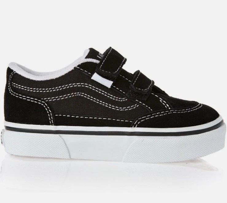 Tênis de skate VANS Bearcat V preto infantil masculino moda camurça lona - Imagem 1 de 4