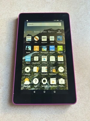 Amazon Fire Tablet (5th Generation) - Magenta, 12GB Storage - Image 1 of 4