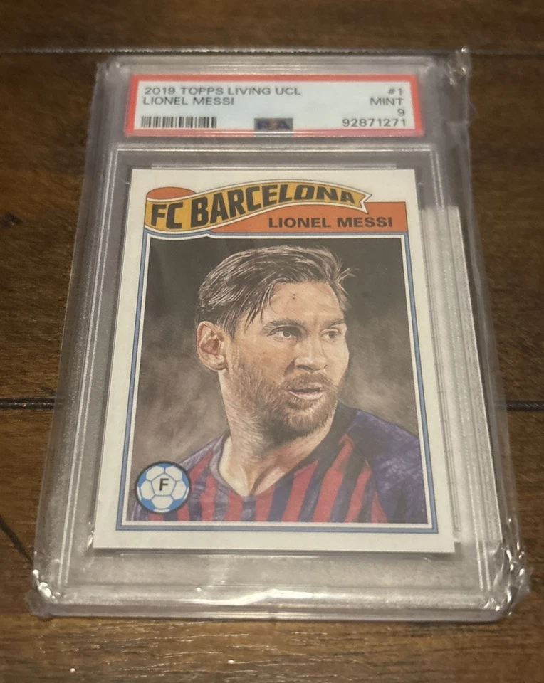 2019 LIONEL MESSI TOPPS LIVING UEFA CHAMPIONS LEAGUE PSA 9 MINT - Image 1 of 1