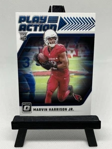Marvin Harrison Jr RC Cardinals Play Action Insert 2024 Panini Donruss Optic - Picture 1 of 3