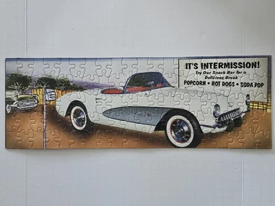 Mini rompecabezas Corvette 1963 de 100 piezas grabado en la parte posterior y listo para enmarcar Foto 1 de 2