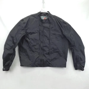 Joe Rocket Jacket Mens Large Black Polyester Lightweight Motorcycle Biker Zip - Picture 1 of 11