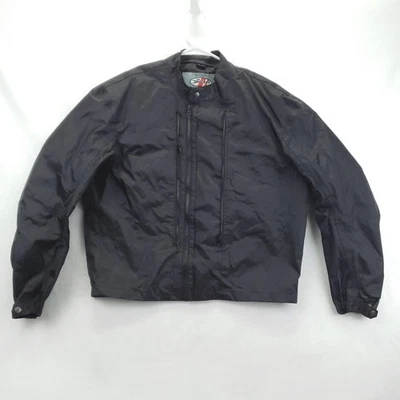 Joe Rocket Jacket Mens Large Black Polyester Lightweight Motorcycle Biker Zip - Image 1 of 4