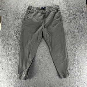 Hollister Relaxed Good Slouch Crop Jogginghose XXL grau Kordelzug Freizeit Herren - Bild 1 von 9