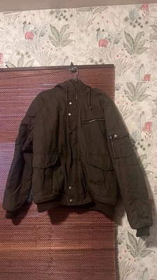 Jaqueta Bombardeiro de Inverno Spiewak And Sons com Capuz - Grande - Imagem 1 de 4