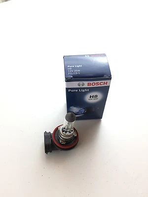 Lámpara Bosch Pure Light H8 12V 12 voltios 35W 35 vatios certificación E PGJ19-1 Foto 1 de 4