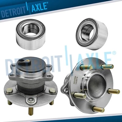 Conjunto de cojinete delantero y buje trasero de 4 piezas para Mitsubishi Lancer 2008 2009-2015 tracción delantera Foto 1 de 4