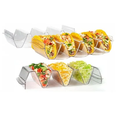 Prodyne It's Taco Time Prep & Serve Taco Bar / Taxi / Stand - Juego de 3 Foto 1 de 4
