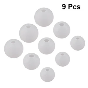 9 Pezzi Sfera Stampo Epossidico Cristallo Silicone Fusione Gioielli Perline Resina - Foto 1 di 11