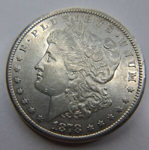 1878 CC Morgan Silver Dollar AU almost MS UNC Uncirculated Carson City Semi PL