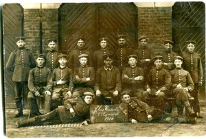 Foto-AK BAMBERG Soldaten, 1. Korporalschaft 1916 - Picture 1 of 1