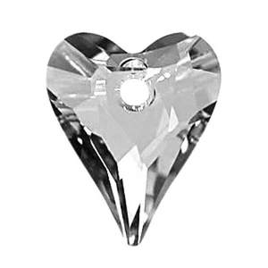 1 SWAROVSKI WILD HEART PENDANT 6240, SILVER (CRYSTAL CAL 'V'), 27 MM - Picture 1 of 1