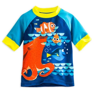 Disney Store Finding Dory Nemo Rash Guard Swim Shirt Boy Size 4 5/6 - Picture 1 of 2
