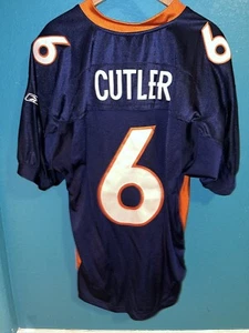 Reebok Jay Cutler Denver Broncos Football Jersey Adult 2XL Blue Size 52 - Picture 1 of 6