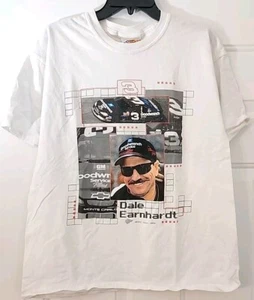 Winners Circle NASCAR DALE EARNHARDT White T-Shirt Men's Size L Tee Shirt Rare - Picture 1 of 7