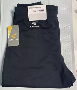 Easton Easy Pro Pull-Up Baseball Pant Elastic Cuff Youth XL 27"-29" Black - Picture 1 of 6