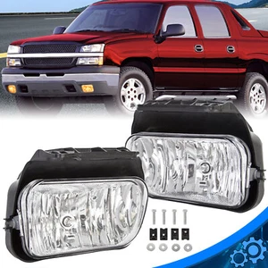 Bumper Fog Lights Lamps Left+Right Fit For 2003-2006 Chevy Silverado Avalanche - Picture 1 of 15