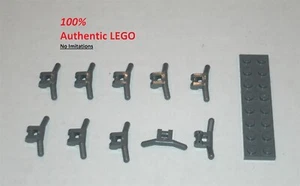 LEGO NEW Dark Stone Grey Minifigure Handlebars (10x) 4261908 Brick 30031 - Picture 1 of 1