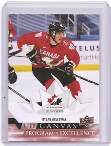 2022-23 Upper Deck Series 2 Dylan Holloway Program of Excellence Canvas Card - Picture 1 of 2
