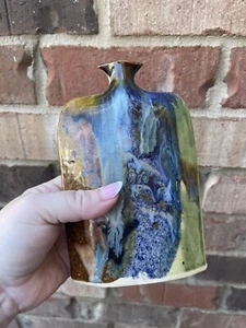 Mangum Handarbeit Studio Kunst Keramik Vase signiert 1987 - Bild 1 von 7