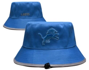 Detroit Lions Bucket Hat Team Adjustable Fit Blue Fast Ship - Picture 1 of 1
