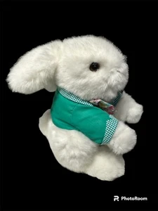 14" Vintage White Easter Bunny Rabbit - Peter Cottontail - Plush Stuffed Animal - Picture 1 of 5