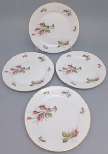 Rosenthal China Petal Lane Moss Rose Bread Plate Set of 4 Germany - Picture 1 of 5