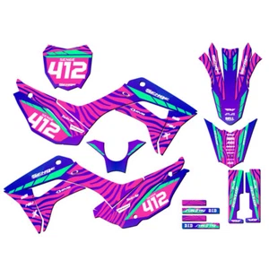 2019-2022 CRF 110 TIGRE Pink Senge Graphics Kit Compatible with Honda - Picture 1 of 10