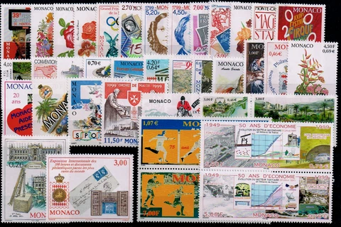 Monaco #YT2186/YT2229 #YTBF81-YTBF83 MNH CV€138.50 1999 Year Set [2106-2146] Cover