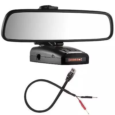 RADAR MOUNT Mirror Mount + RJ11 Mirror Wire for Radenso Radar Detectors - XP / SP Series