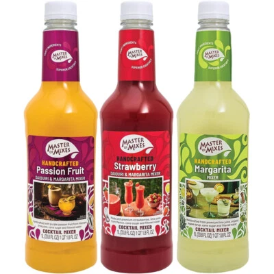 Margarita Daiquiri Mixer Real Fruit Cocktail Mix Strawberry Lime or Passionfruit - Image 1 of 3