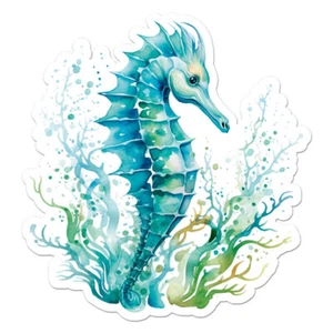 Seahorse Coral, Calcomanía Adhesiva Vinilo, Interior Exterior, 3 Tamaños, #11723 - Imagen 1 de 1