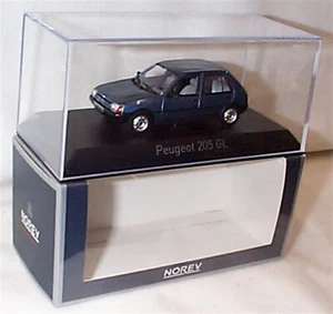 1988 NOREV 471736 PEUGEOT 205 GL Ming Blue 1/43 Scale Model New in Box - Picture 1 of 4