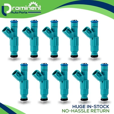 Set of 10 Fuel Injectors fit 2006 Ford E-450 Super Duty 6.8L V10 Replace FJ952 - Image 1 of 4