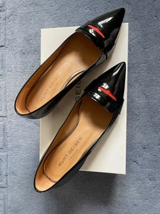 Kurt Geiger Ladies Black Patent Leather Court Shoes Size 38 - Picture 1 of 4