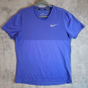 Nike Herren T-Shirt Running Fitness Zonal Cooling Workout Blau Größe M - Bild 1 von 11