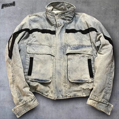 Chaqueta Fear of God Para Hombre Grande Azul Denim Sexta Colección Carreras Hecha en EE. UU. Foto 1 de 4