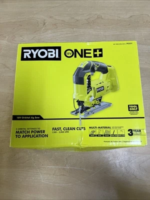 Sierra caladora orbital inalámbrica Ryobi ONE+ 18V (PCL525B) nueva en caja Foto 1 de 4