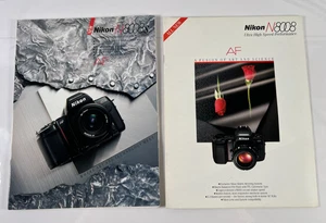 Nikon N8008s AF and Nikon N8008s AF Camera and Lenses Guide Booklet Brochure Lot - Picture 1 of 11