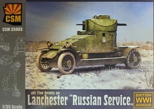 CSM 35003 CSM WW1 Lanchester Armoured Car "Russian Service" Plastikbausatz 1:35 - Picture 1 of 2