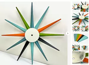 Genuine Vitra George Nelson Sunburst Clock Part Multicolour Original Spares ONLY - Picture 1 of 24