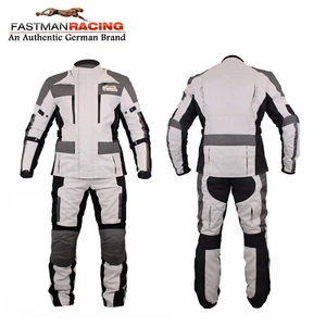 Herren Motorradkombi Textil Motorrad Kombi 2 teilig Wasserdicht mit Protektoren - Bild 1 von 11