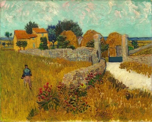 Hand-painted Oil Painting Vincent van Gogh Farmhouse in Provence - Picture 1 of 2