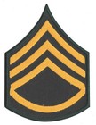 Ecusson patche staff sergeant US Army  Sergent thermocollant patch 