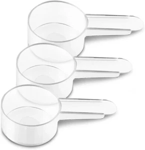 "3-Pack Tablespoon Measuring Spoons – Clear Plastic" - Picture 1 of 3