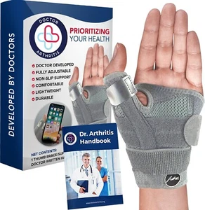 Dr. Arthritis Thumb Brace Support Pink One Size either Handed Right Or Left NEW - Picture 1 of 8
