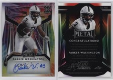 2023 Leaf Metal Tie-Dye Prismatic /4 Parker Washington #BA-PW1 Rookie Auto RC