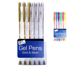 Just Stationery Gel Ink Pens - Assorted Colours (Pack of 6)